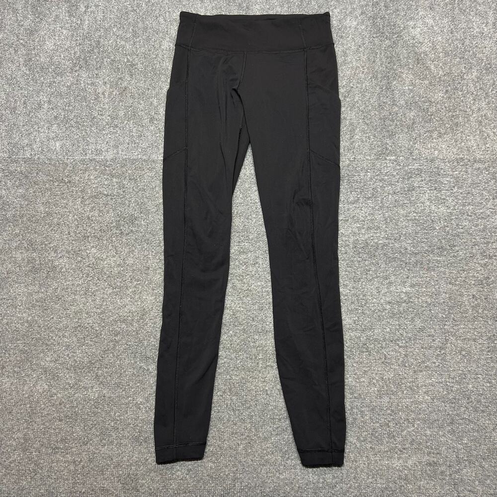 Lululemon Black High Rise Full Length Leggings Yoga Pants Womens Size 6